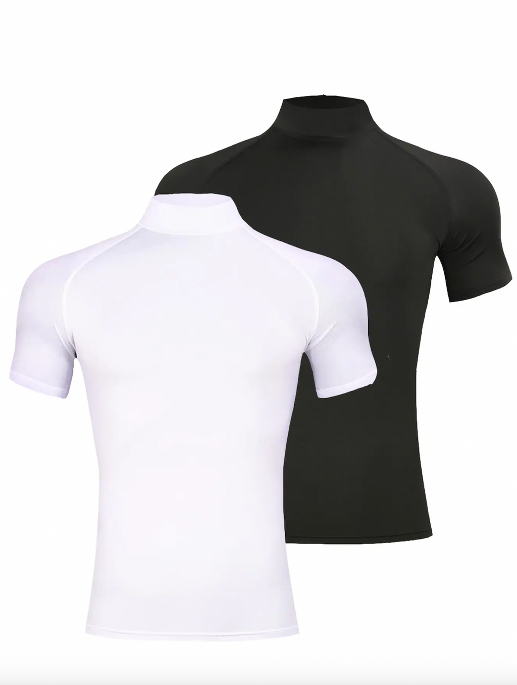 Mens 2 Piece Compression T-shirts Gym Essentials